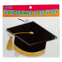 Art.8508 Banderín Graduación x12 14x20cm  3m 1pz
