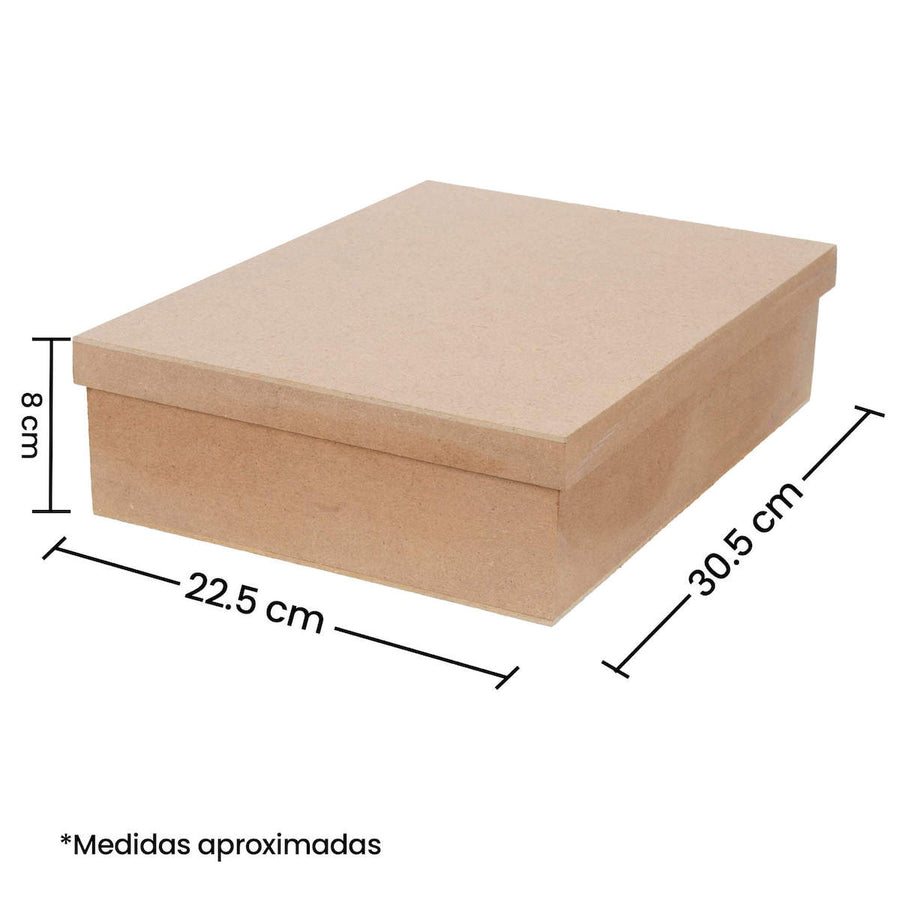 Art.8537 Caja Rectangular 8x30.5x22.5cm 1pz