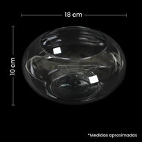 Art.8549 Pecera Ufo Vidrio 10x18cm   (Aprox) 1pz