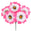 Fantasías Miguel Art.8724 Busch Chico Lily x5 flores 30cm 1pz Rosa