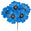 Fantasías Miguel Art.8724 Busch Chico Lily x5 flores 30cm 1pz Azul
