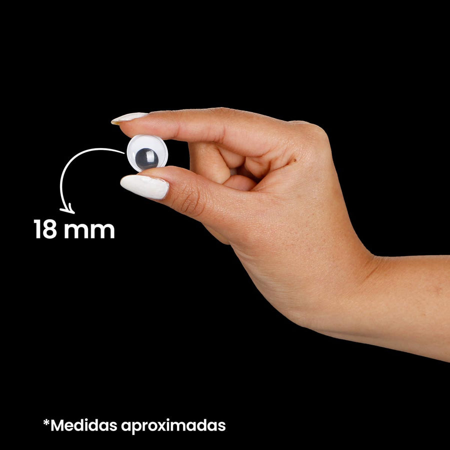 Art.873 Ojos Movibles 18mm 1000pz