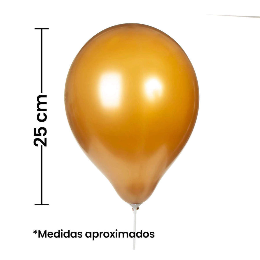 Art.8777 Globo Color Metálico 25cm 10pz