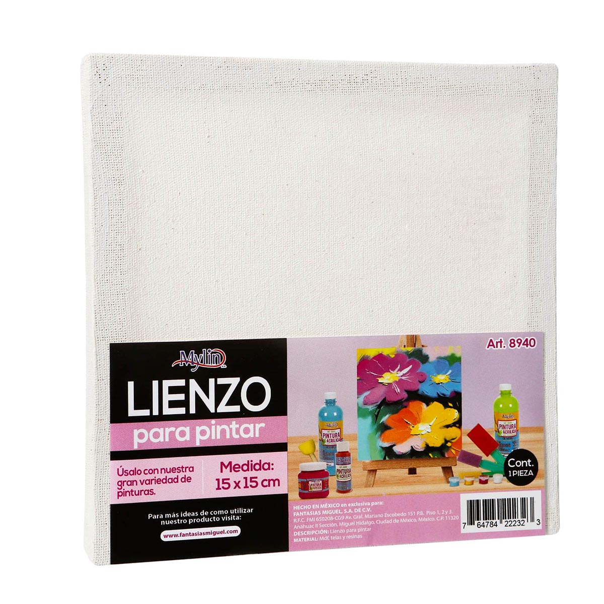 Lienzo Grande Para Pintar, Paquete De 2 Lienzos Blancos Pree