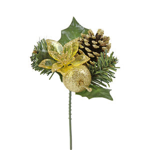 Art.896 Pick Navidad Manzana/Nochebuena/Piña