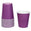 Fantasías Miguel Art.8986 Vaso Color Liso 9x7cm    (Aprox) 10pz Morado