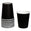 Fantasías Miguel Art.8986 Vaso Color Liso 9x7cm    (Aprox) 10pz Negro