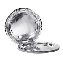 Art.8989 Plato Metalizado 17.5cm 10pz