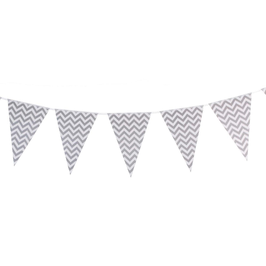 Art.9080 Banderín Colores Zigzag x10 28x19cm 2.5m    1pz