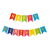 Art.9088 Guía Banderín Happy Birthday x13 17x12cm 5m    1pz