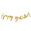Fantasías Miguel Art.9110 Guía Metálica Happy Birthday 19cm 5m    1pz Oro