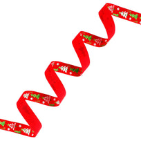 Art.9196 Listón Popotillo Impreso Navidad 1.6cm 5m