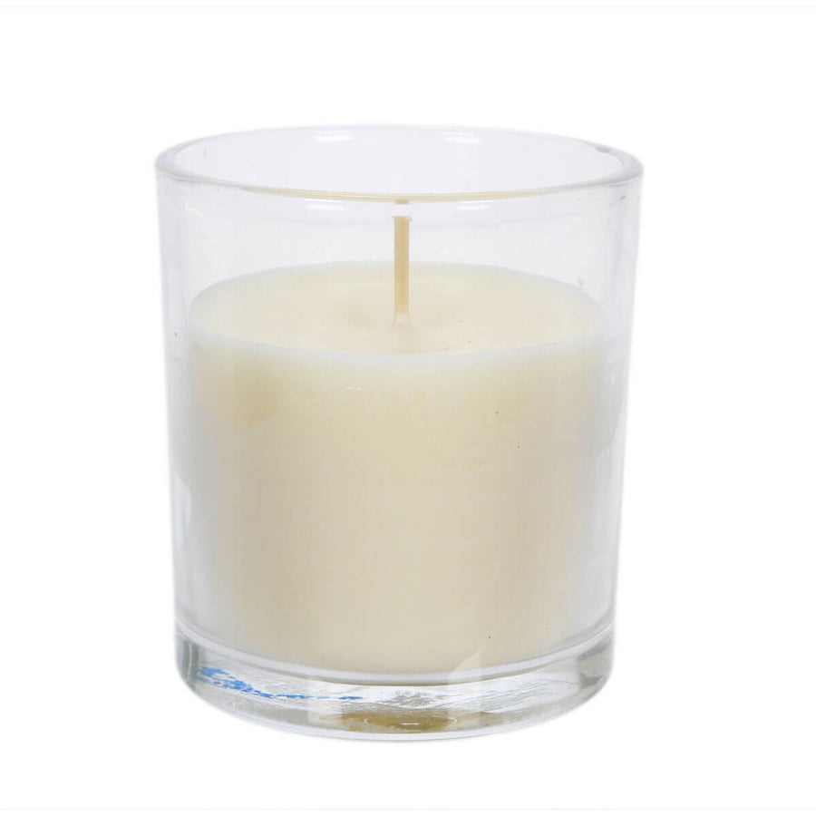 Art.9246 Vela Con Vaso Cristal 9x8cm 1pz