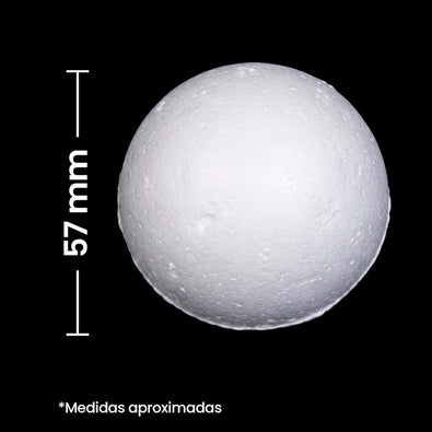 Fantasías Miguel Art.9303 Unicel Esfera 57mm 2pz