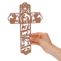 Art.9360 Cruz Deco Nacimiento 25x16cm 1pz