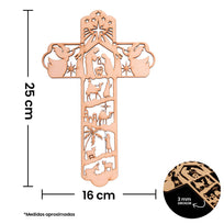 Art.9360 Cruz Deco Nacimiento 25x16cm 1pz