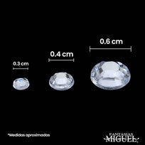 Art.9574 Piedra Acrílica Con Adhesivo Varios (aprox 270pz)  1 Planilla