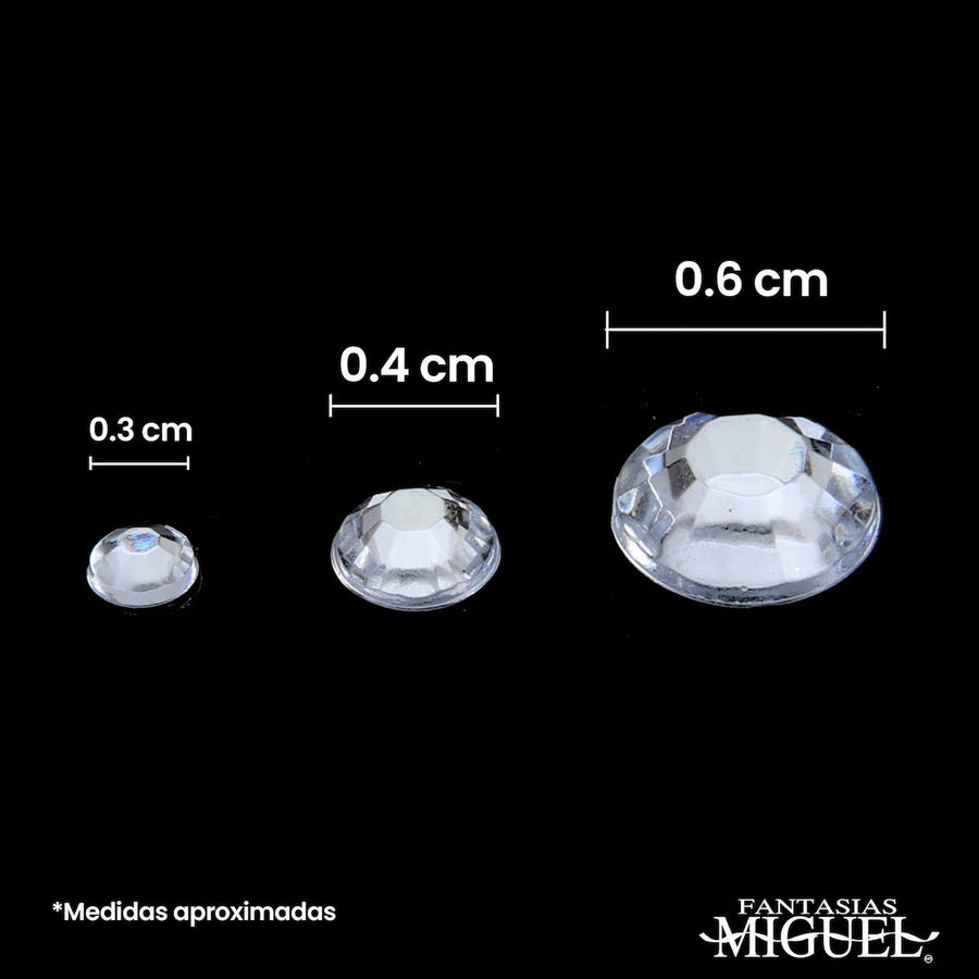 Art.9574 Piedra Acrílica Con Adhesivo Varios (aprox 270pz)  1 Planilla