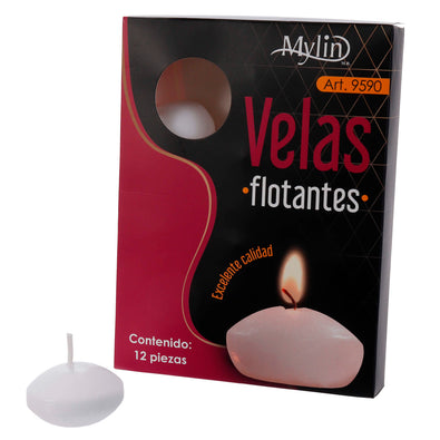 Fantasías Miguel Art.9590 Velas Flotantes 3x4cm 12pz