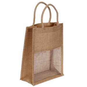 Art.967 Bolsa De Yute Ventana 27.5x21x10cm    (Aprox) 1pz