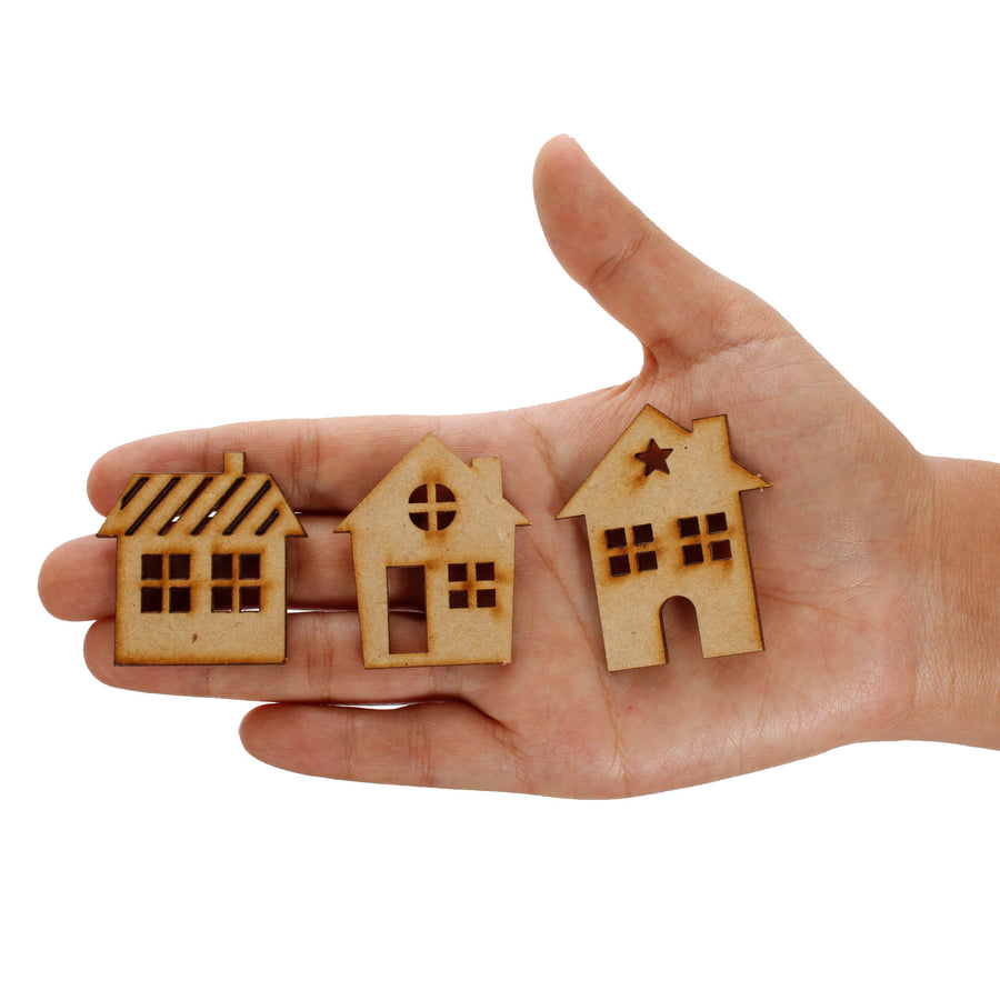 Art.9733 Figura Navidad MDF 5x5cm 3pz