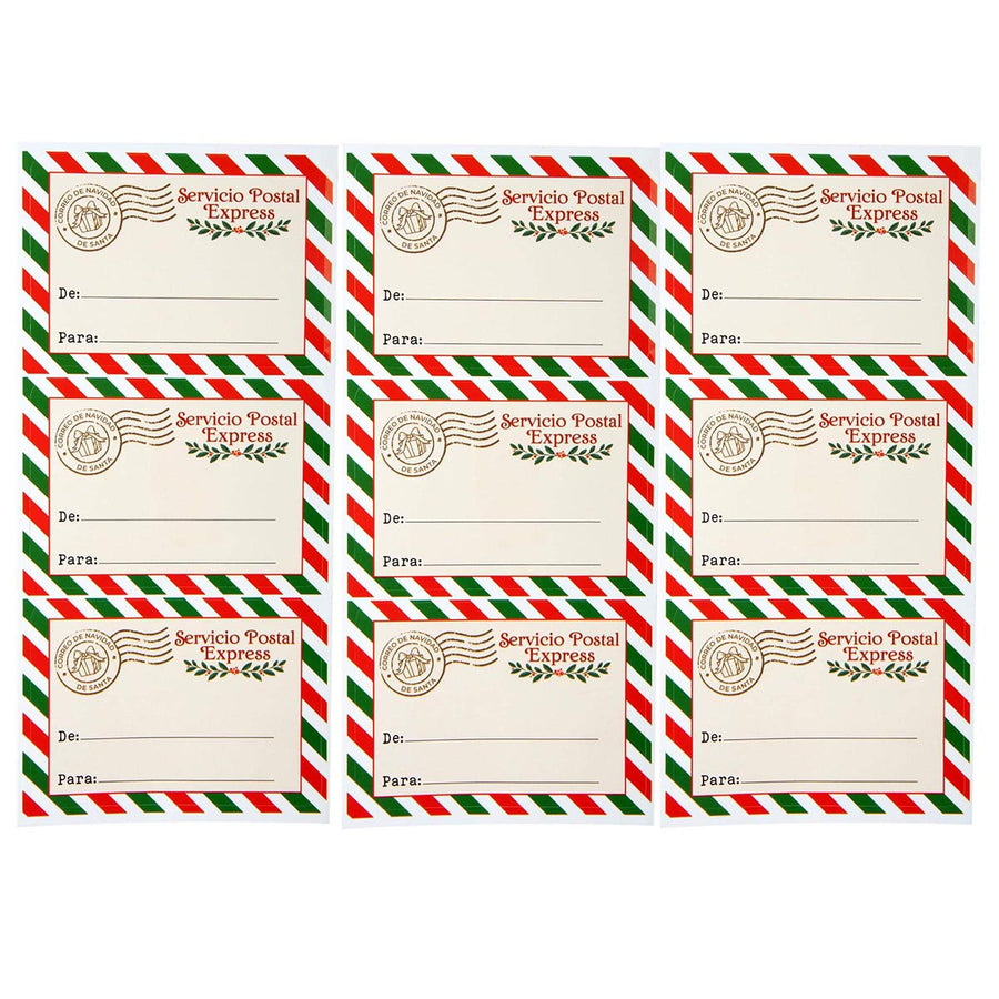 Art.9795 Calcomanía Navideña 6x8.4cm 9pz