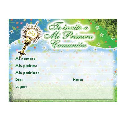 Art.9828 Invitación Para Porta 1a. Comunión