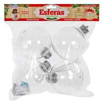 Art.9844 Esfera Transparente 80mm 4pz