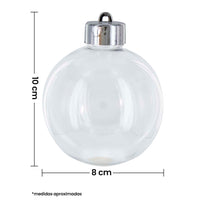 Art.9844 Esfera Transparente 80mm 4pz