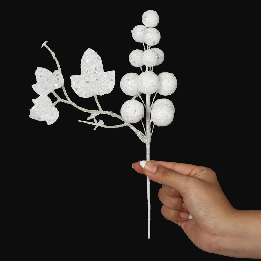 Art.9860 Pick De Uvas Grandes Diamantadas 26.5cm 1pz