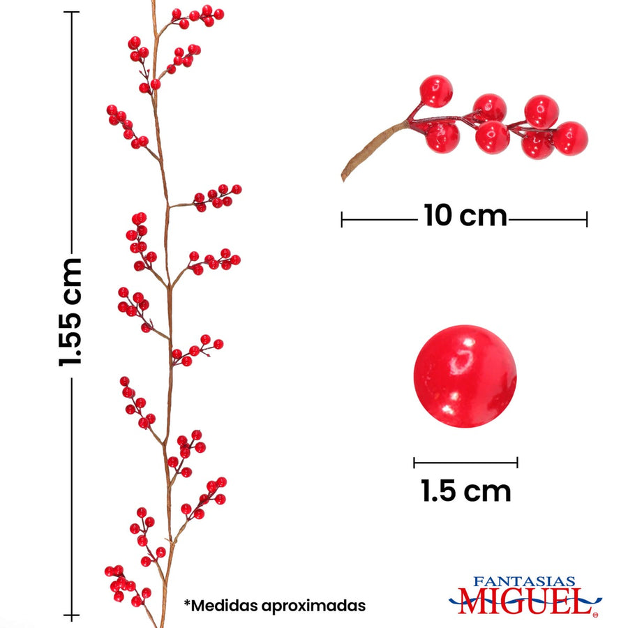 Art.9876 Guia De Cerezas 1.55m 1pz