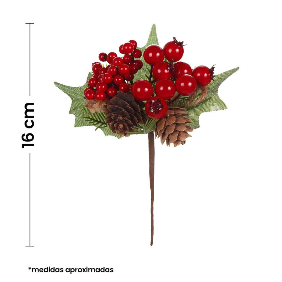 Art.9878 Pick Natural Con Cerezas/Piña 16cm 1pz