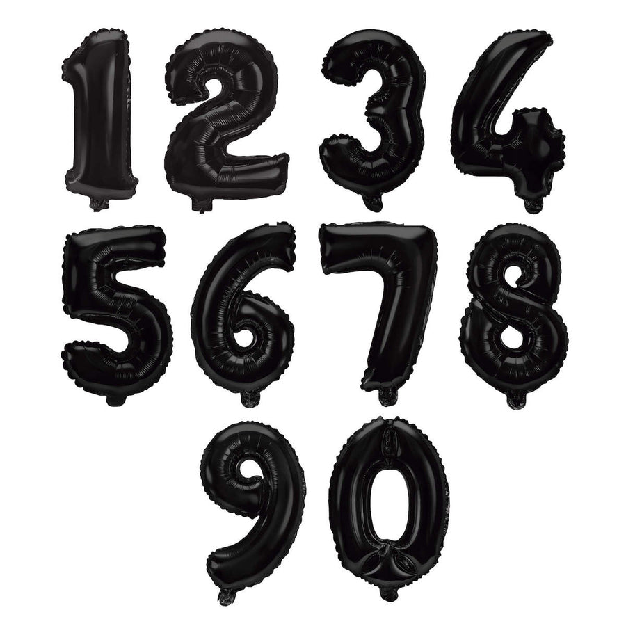 Art.9913 Globo Número Negro 76cm 1pz