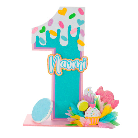 Adorno Numero Fiesta Pastel