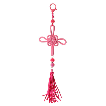 Llavero Con Cordón Rosa