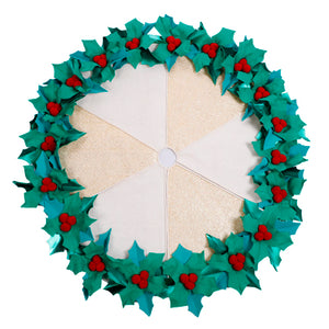 Pie De Arbol Navideño Hojas