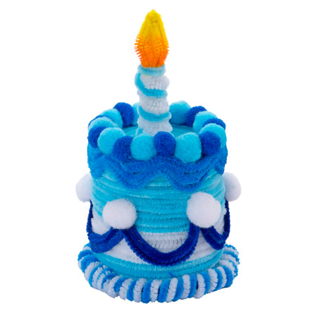 Patel Decorativo Con Chenille Azul