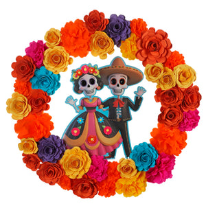 Corona Con Flores Cempasúchil