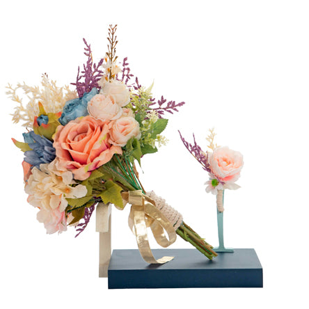 Ramo Boda Azul/Oro