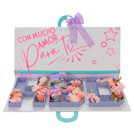 Letras Hbd Con Flores