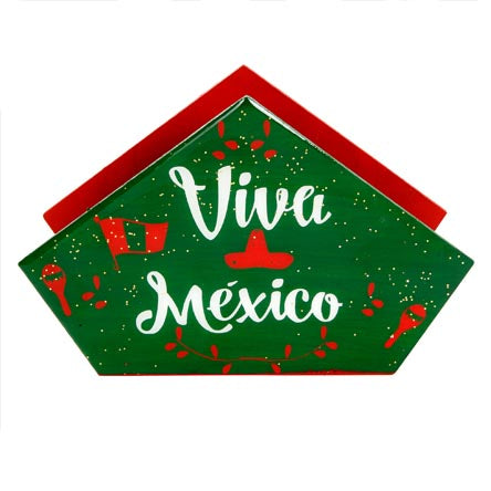 Adorno Servilletero Viva México