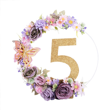 Adorno Circular Con Flores