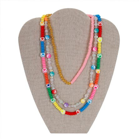 Collar Cuenta De Huellitas