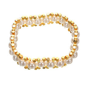 Pulsera De Perlas Rosa