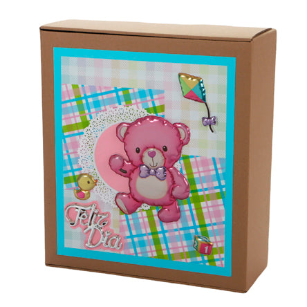 Caja De Osito Rosa