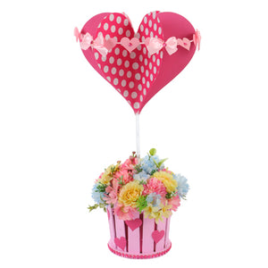 Centro De Mesa Con Corazones