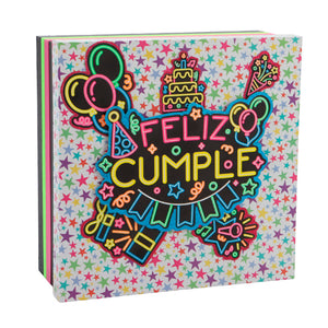Caja Regalo Feliz Cumpleaños Neon