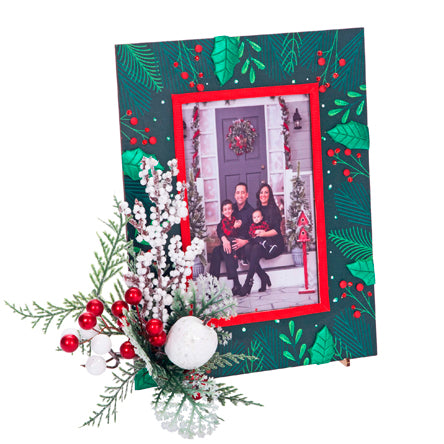 Marco Para Foto Navideño Nevado