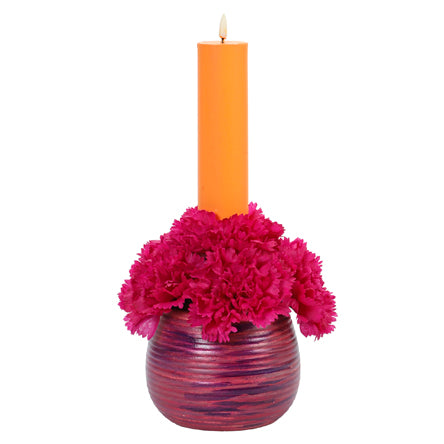 Florero Con Vela Dia De Muertos