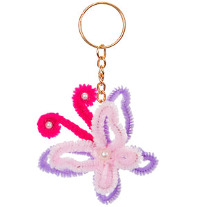 Llavero Mariposa De Chenille